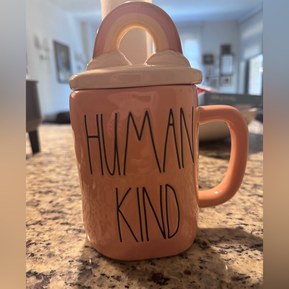 Rae Dunn Ceramic Mug with Lid 🌈